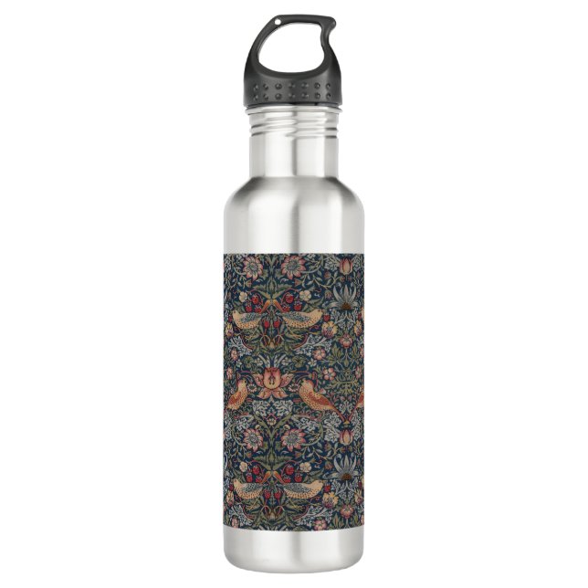 Strawberry Thief by William Morris 710 Ml Water Bottle (Front)