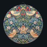 Strawberry Thief (by William Morris) Dartboard<br><div class="desc">This design is based on a pattern created by British designer William Morris (1834–1896), who is especially well known and regarded for his association with the Arts and Crafts Movement. Strawberry Thief is one of William Morris' most popular repeating designs for textiles. The pattern takes as its subject the thrush...</div>