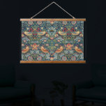 Strawberry Thief by William Morris Hanging Tapestry<br><div class="desc">William Morris - Strawberry Thief,  1883. William Morris was a British textile designer,  poet,  novelist,  translator and socialist activist associated with the British Arts and Crafts Movement. He was a major contributor to the revival of traditional British textile arts and methods of production.</div>