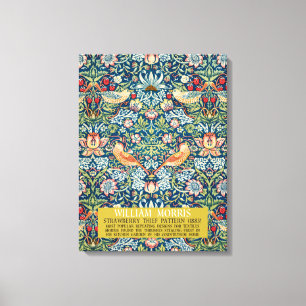 Strawberry thief - Design of William Morris Canvas Print