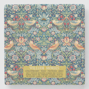 Strawberry thief - Design of William Morris Stone Coaster
