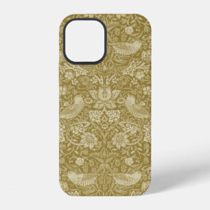 Strawberry Thief Gold, William Morris iPhone 12 Case