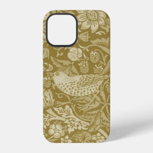 Strawberry Thief Gold, William Morris iPhone 12 Case