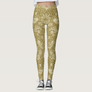 Strawberry Thief Gold, William Morris Leggings