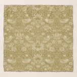 Strawberry Thief Gold, William Morris Scarf<br><div class="desc">William Morris (24 March 1834 – 3 October 1896) was a British textile designer, poet, novelist, translator, and socialist activist associated with the British Arts and Crafts Movement. He was a major contributor to the revival of traditional British textile arts and methods of production. His literary contributions helped to establish...</div>