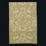Strawberry Thief Gold, William Morris Tea Towel<br><div class="desc">William Morris (24 March 1834 – 3 October 1896) was a British textile designer, poet, novelist, translator, and socialist activist associated with the British Arts and Crafts Movement. He was a major contributor to the revival of traditional British textile arts and methods of production. His literary contributions helped to establish...</div>
