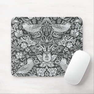 Strawberry Thief Gray, William Morris Mouse Mat