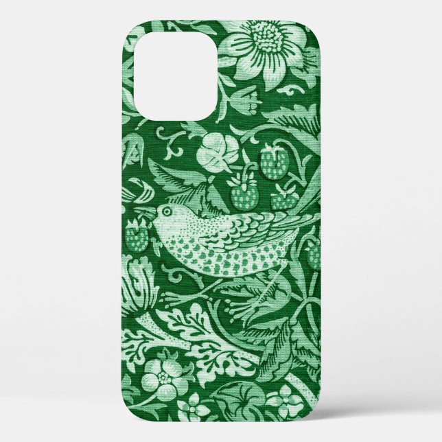 Strawberry Thief Green, William Morris Case-Mate iPhone Case (Back)
