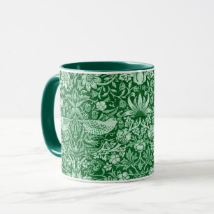Strawberry Thief Green, William Morris Mug