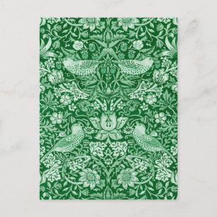 Strawberry Thief Green, William Morris Postcard