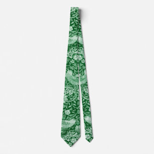Strawberry Thief Green, William Morris Tie