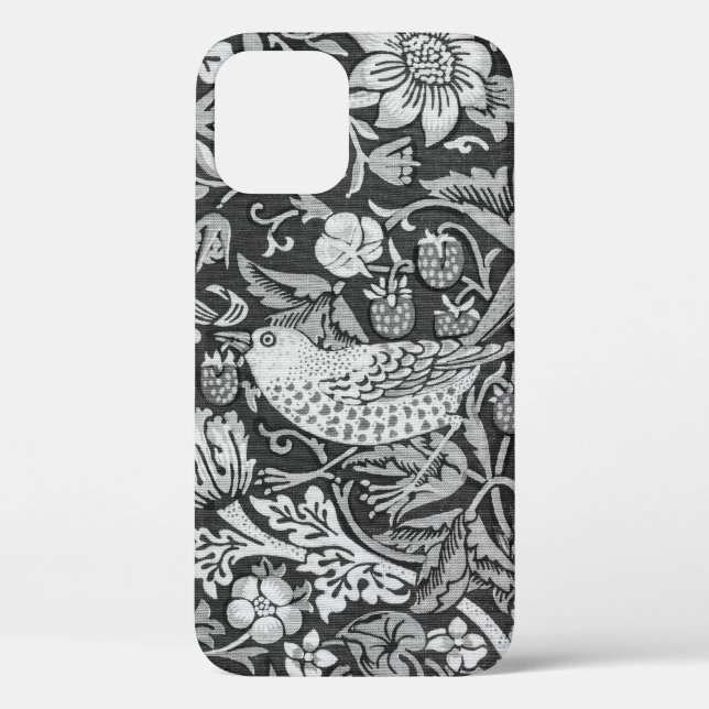Strawberry Thief Grey, William Morris Case-Mate iPhone Case (Back)