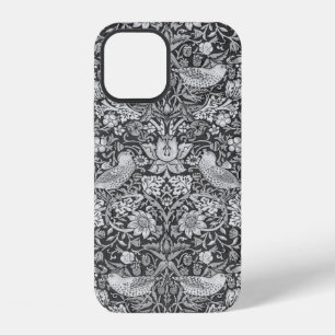 Strawberry Thief Grey, William Morris iPhone 12 Case