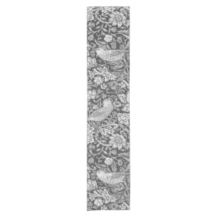 Strawberry Thief Grey, William Morris Short Table Runner