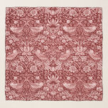 Strawberry Thief Maroon, William Morris Scarf<br><div class="desc">William Morris (24 March 1834 – 3 October 1896) was a British textile designer, poet, novelist, translator, and socialist activist associated with the British Arts and Crafts Movement. He was a major contributor to the revival of traditional British textile arts and methods of production. His literary contributions helped to establish...</div>