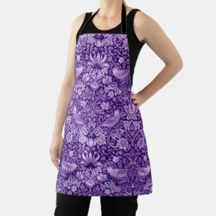 Strawberry Thief Purple, William Morris Apron