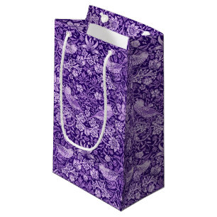Strawberry Thief Purple, William Morris Small Gift Bag