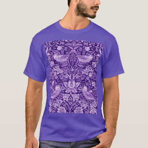 Strawberry Thief Purple, William Morris T-Shirt