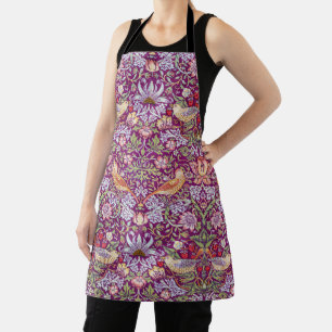 Strawberry Thief Red, William Morris Apron