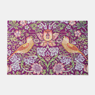 Strawberry Thief Red, William Morris Doormat