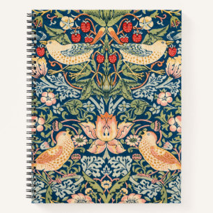 Strawberry Thief, William Morris 1834-1896 -Small Notebook