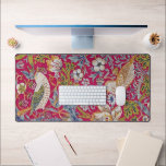 Strawberry Thief, William Morris Desk Mat<br><div class="desc">William Morris (24 March 1834 – 3 October 1896) was a British textile designer, poet, novelist, translator, and socialist activist associated with the British Arts and Crafts Movement. He was a major contributor to the revival of traditional British textile arts and methods of production. His literary contributions helped to establish...</div>