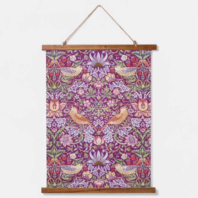 Strawberry Thief, William Morris Hanging Tapestry (Front)
