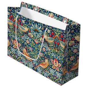 Strawberry Thief, William Morris Large Gift Bag