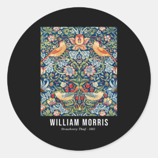 Strawberry Thief William Morris Pattern Classic Round Sticker