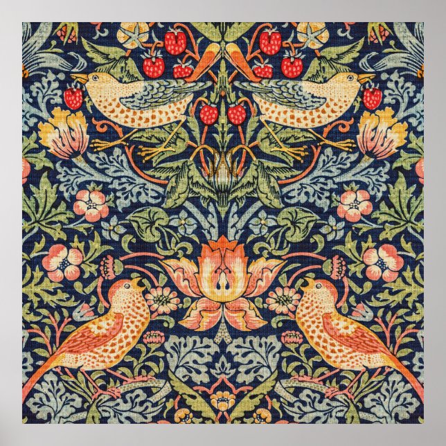 Strawberry Thief William Morris  Poster (Front)