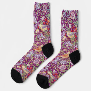 Strawberry Thief, William Morris Socks