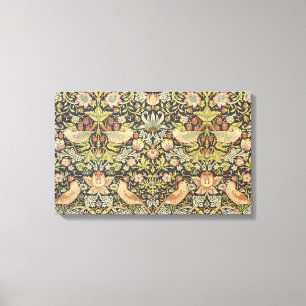Strawberry Thieves by William Morris, Vintage Art Canvas Print