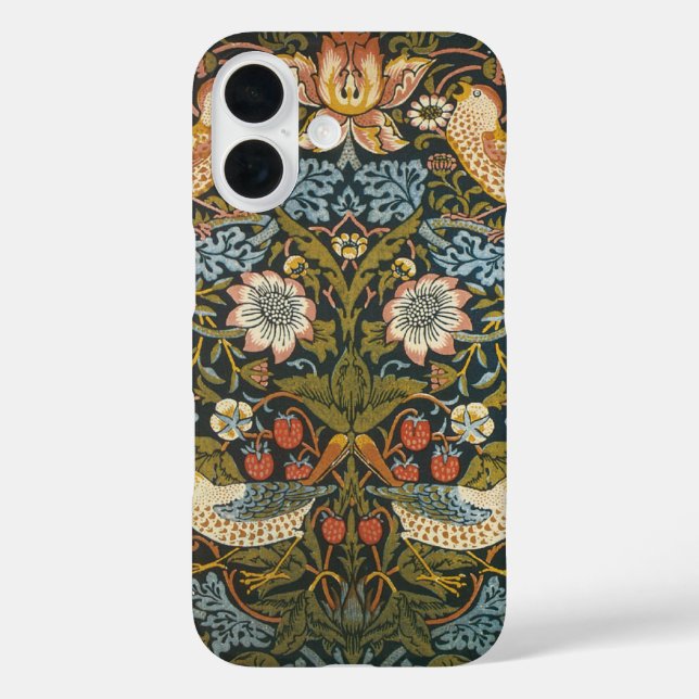 Strawberry Thieves by William Morris, Vintage Art Case-Mate iPhone Case (Back)