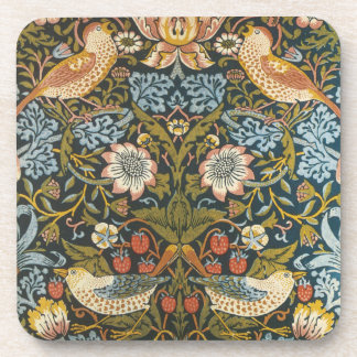Strawberry Thieves by William Morris, Vintage Art Coaster