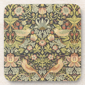 Strawberry Thieves by William Morris, Vintage Art Coaster