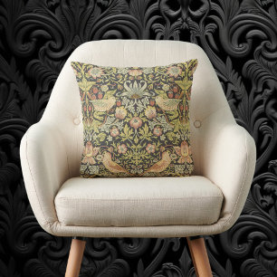 Strawberry Thieves by William Morris, Vintage Art Cushion