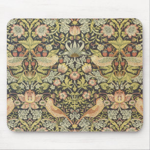 Strawberry Thieves by William Morris, Vintage Art Mouse Mat