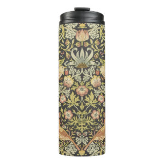 Strawberry Thieves by William Morris, Vintage Art Thermal Tumbler