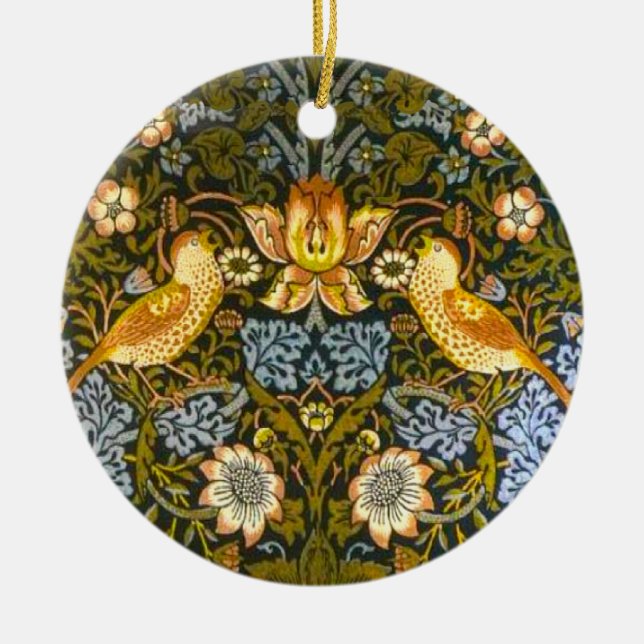 Strawberry Thieves Ornament (Front)
