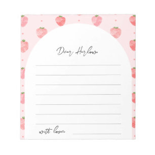 Strawberry Time Capsule Notepad
