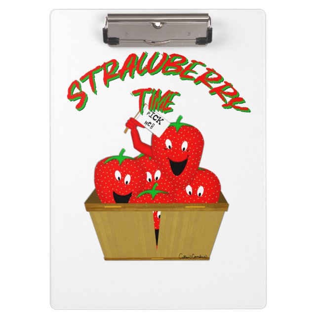 Strawberry Time! Clipboard (Front)