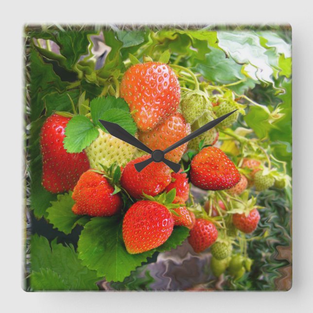 Strawberry Time  ~ Clock (Front)