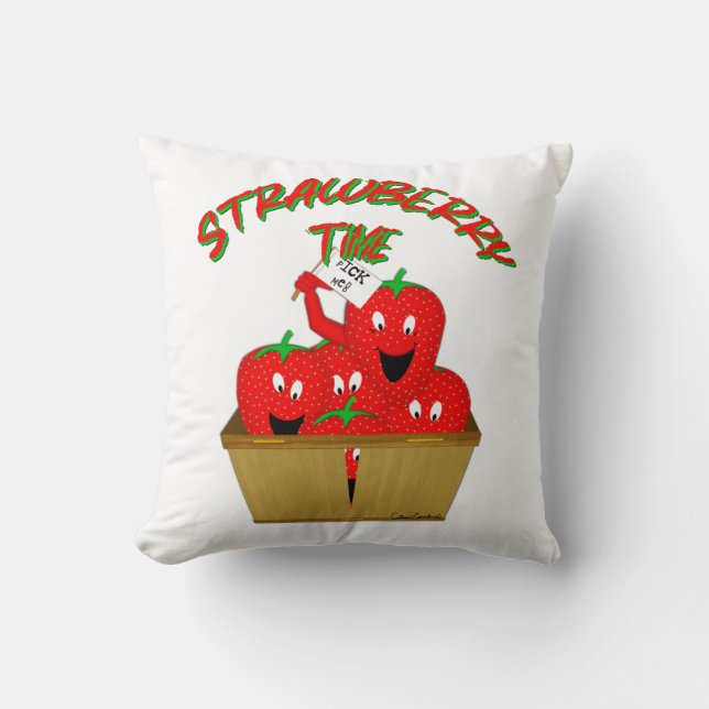 Strawberry Time! Cushion (Front)