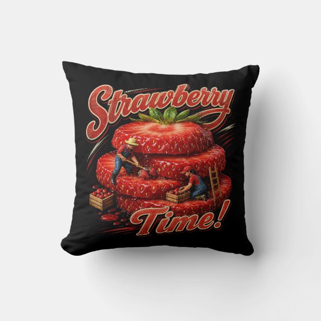 Strawberry Time! Cushion (Front)