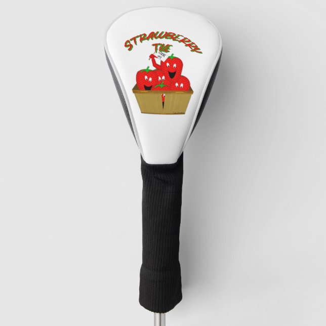 Strawberry Time! Golf Head Cover (Front)