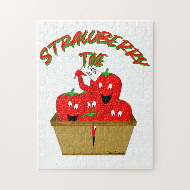 Strawberry Time! Jigsaw Puzzle (Vertical)