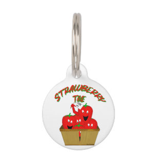 Strawberry Time! Pet Tag