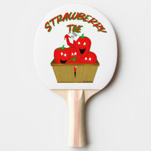 Strawberry Time! Ping Pong Paddle