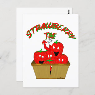 Strawberry Time! Postcard