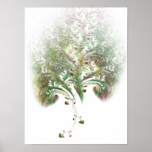 Strawberry Tree Fractal Poster